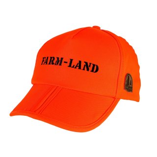 Farm-Land Base-Cap orange mit Stickerei /...
