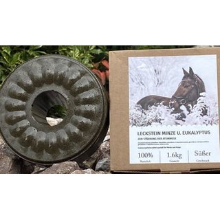 Wildlutscher Leckstein für Pferde und Ponys Minze und Eukalyptus 1,6 kg